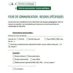 vignette Fiche communication des besoins spécifiques
