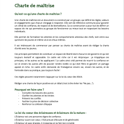 vignette La charte de maitrise