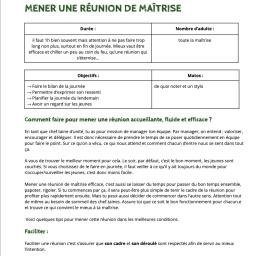 vignette Mener une réunion de maitrise