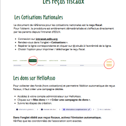 vignette Les reçus fiscaux