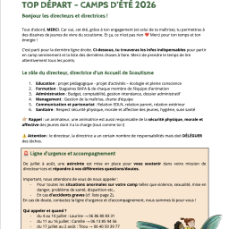 vignette Top départ – camp d&rsquo;été
