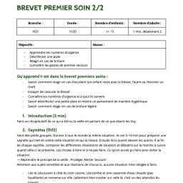 vignette Brevet premier soin 2/2