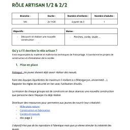vignette Rôle artisan 1/2 + 2/2
