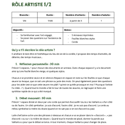 vignette Rôle artiste 1/2