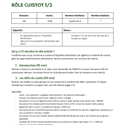 vignette Rôle cuistot 1/2
