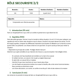 vignette Rôle secouriste 2/2